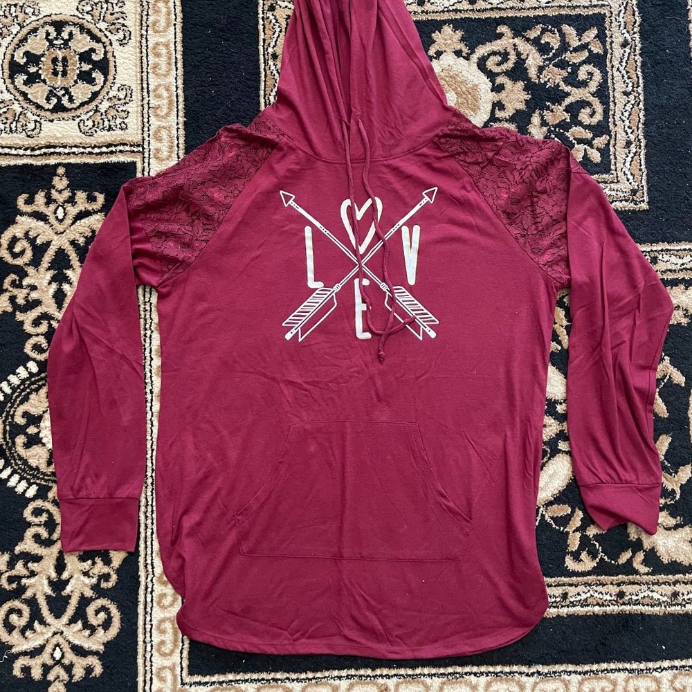 LOVE long sleeve shirt - youth XL